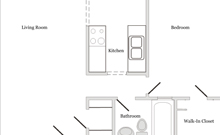 1 BR 1 Bath | 725 Sq Ft